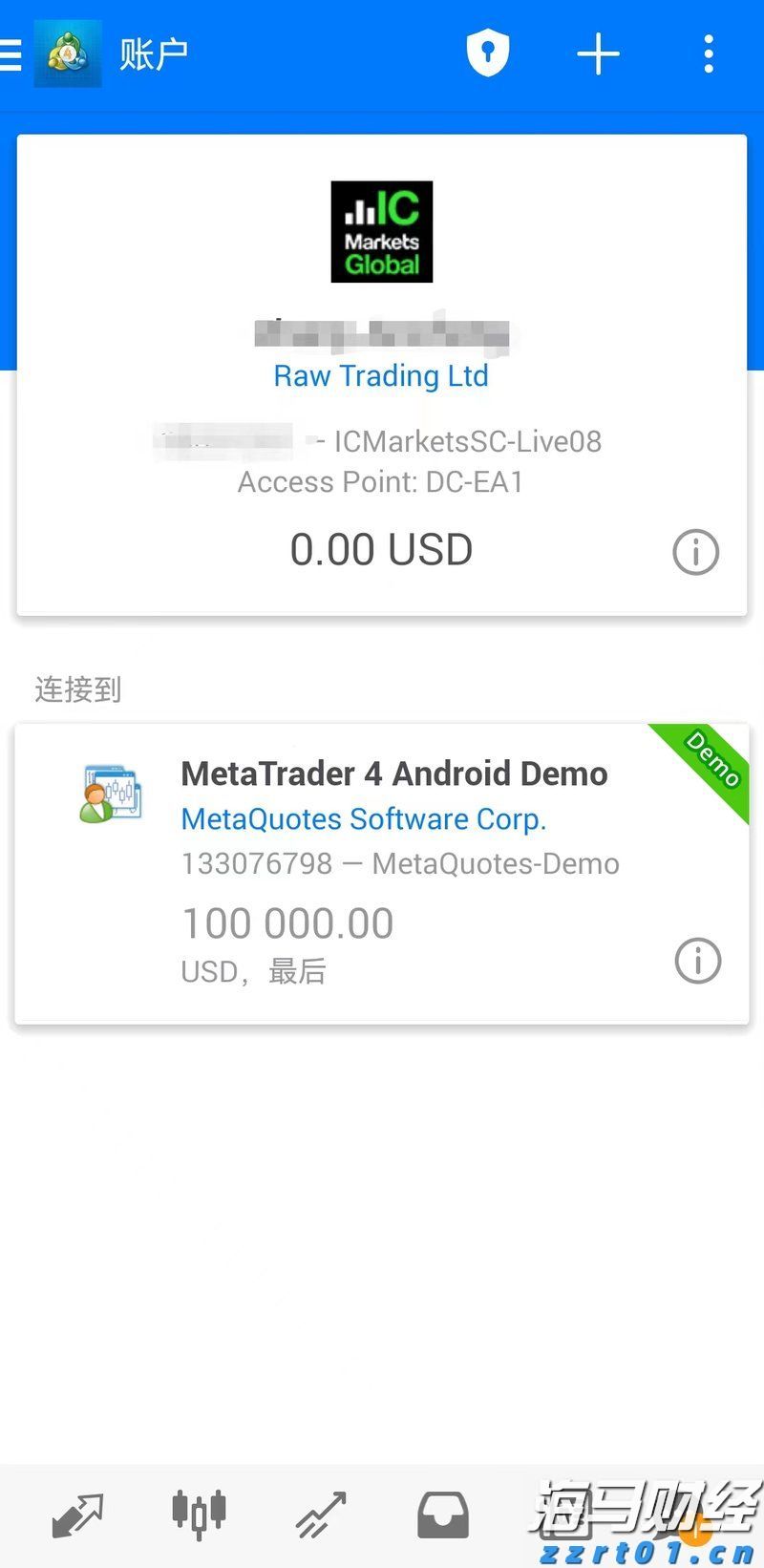 IC MARKETS手机端MT4下载登录流程