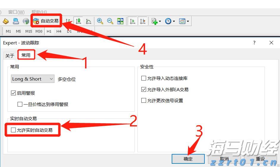 嘉盛MT4如何挂EA（图文详解）